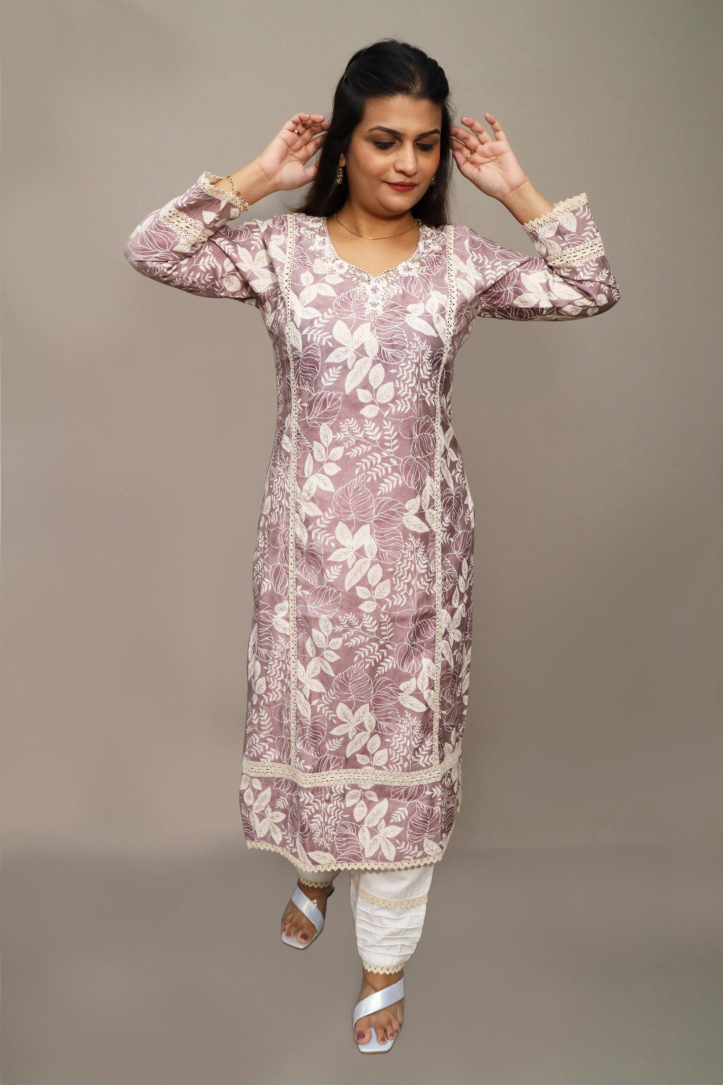 Muslin Silk Kurta Set #1521