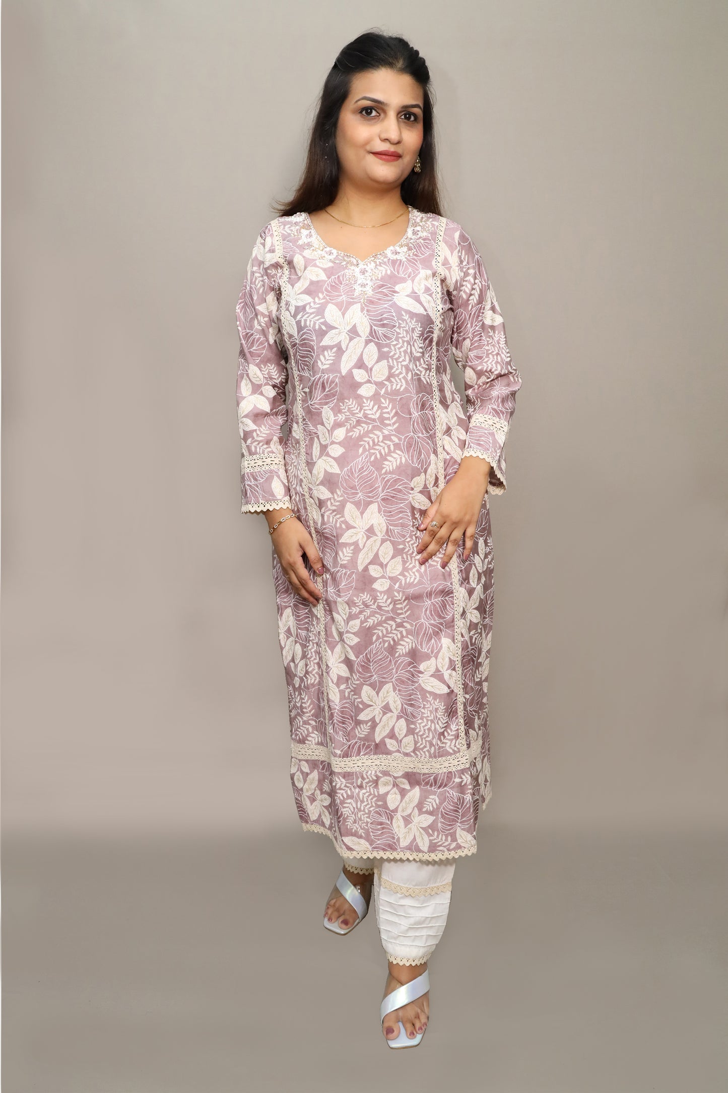 Muslin Silk Kurta Set #1521