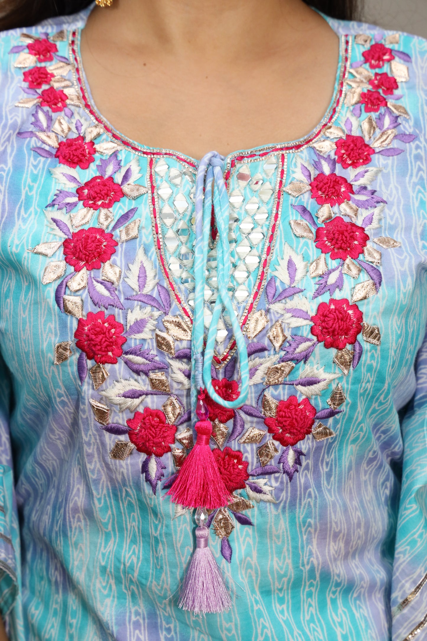 Skyblue Gotta Work Kaftan Set #1520