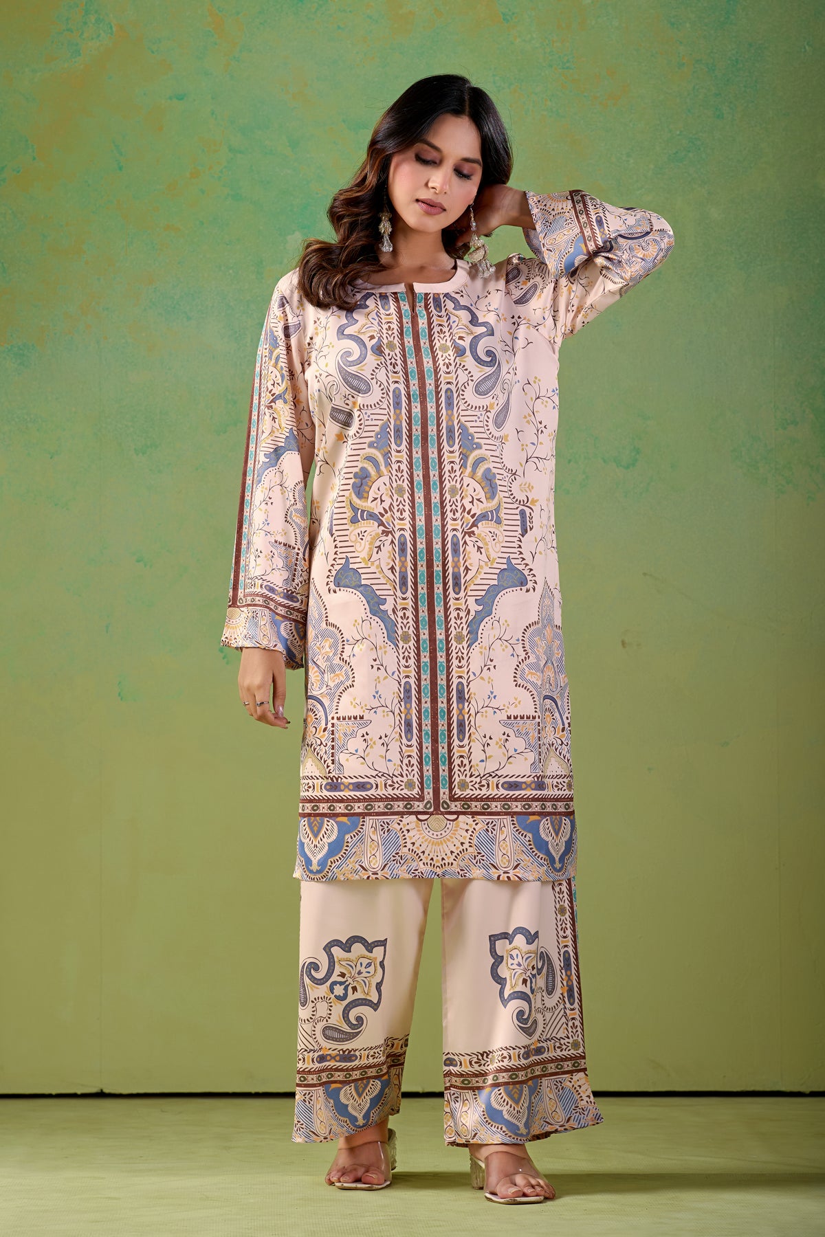 Blush Beige Turkish  Co - Ord Set #1941