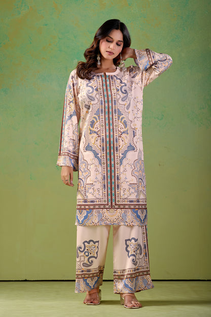 Blush Beige Turkish  Co - Ord Set #1941