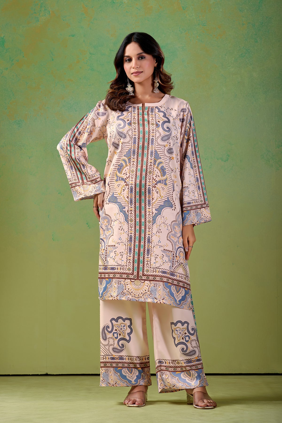 Blush Beige Turkish  Co - Ord Set #1941