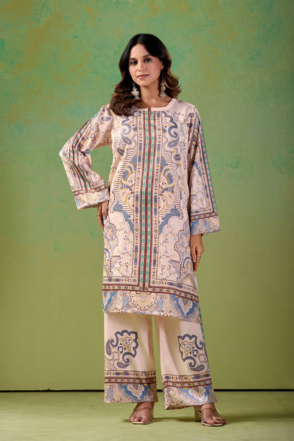 Blush Beige Turkish  Co - Ord Set #1941