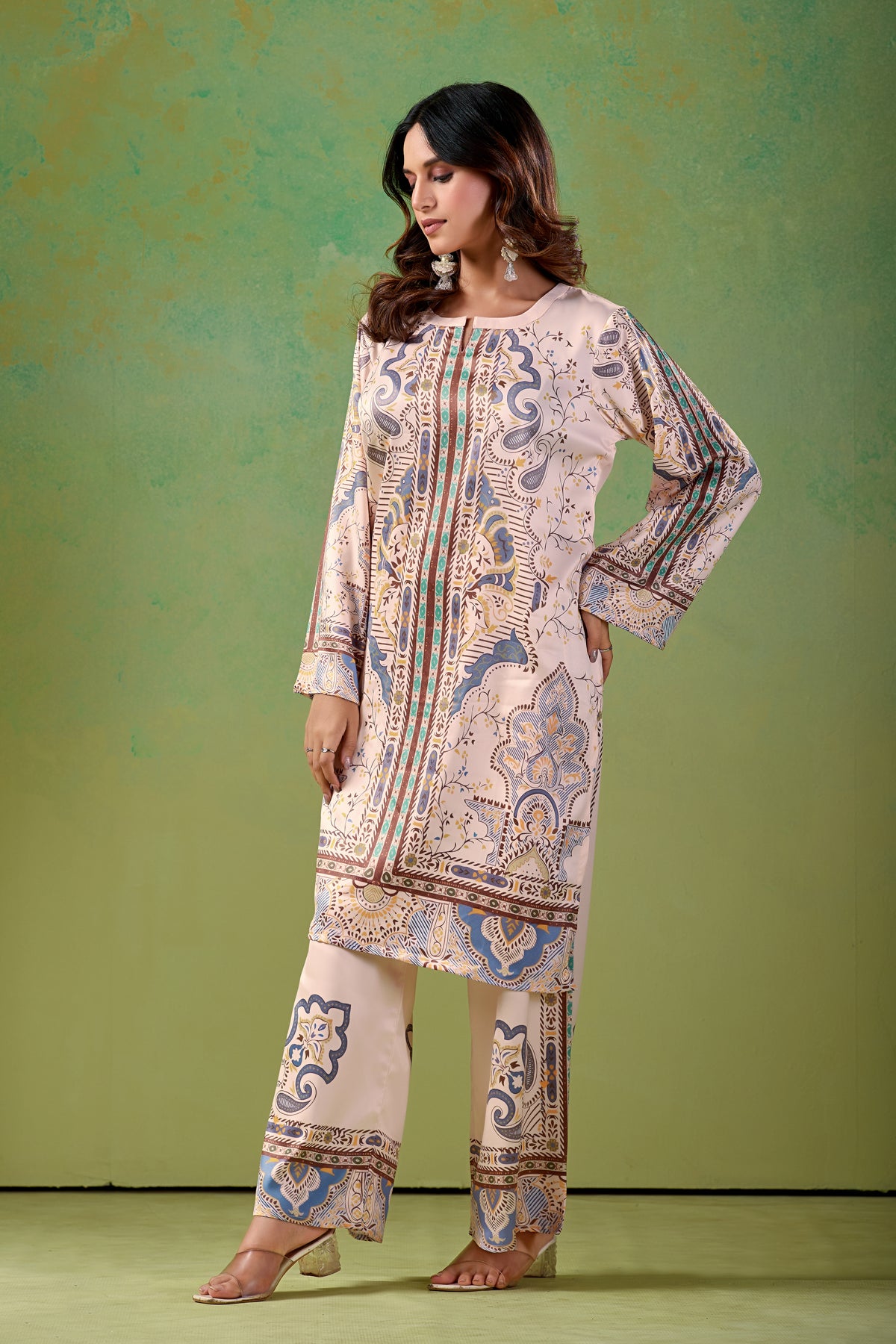 Blush Beige Turkish  Co - Ord Set #1941