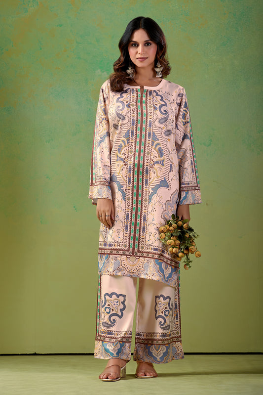 Blush Beige Turkish  Co - Ord Set #1941