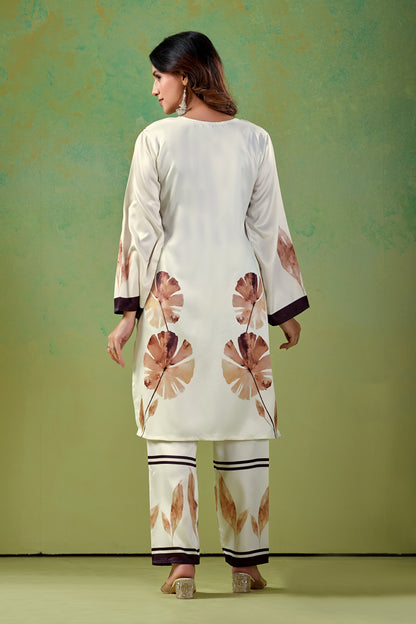 Turkish White Co-ord Set #1937