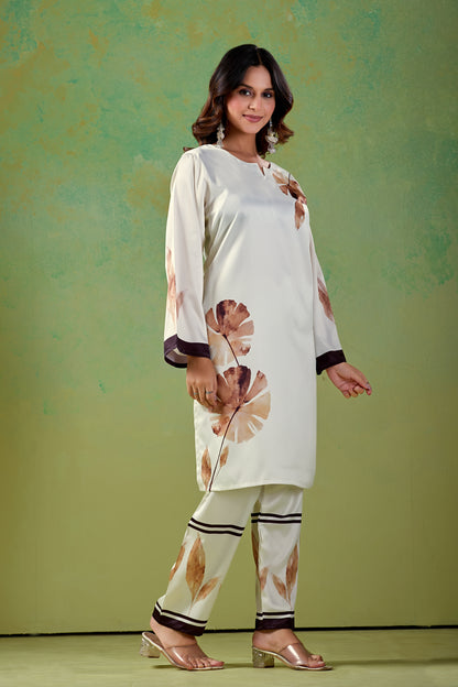 Turkish White Co-ord Set #1937