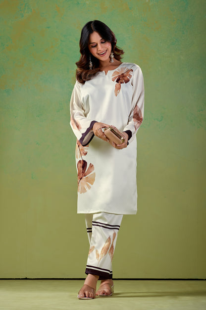 Turkish White Co-ord Set #1937