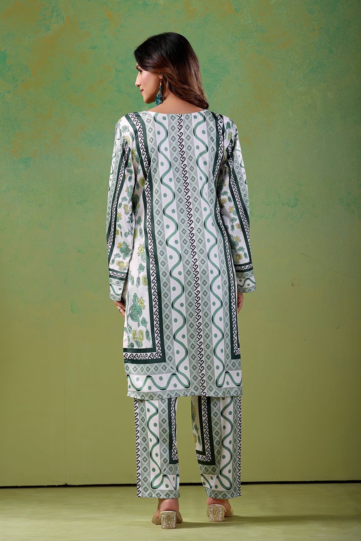 Mint & Sage Green Turkish  Co - Ord Set #1940