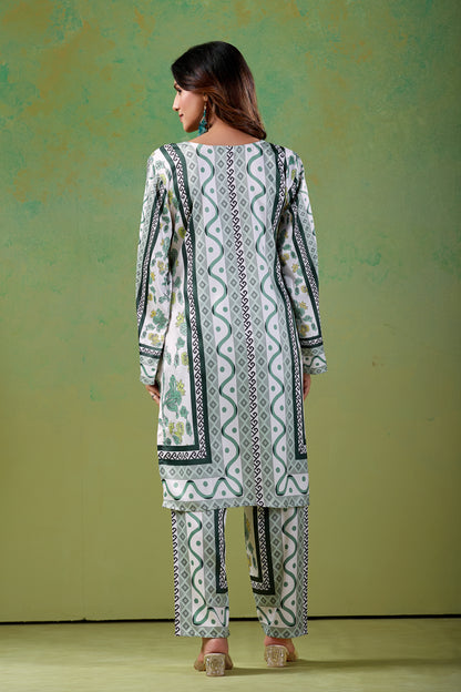 Mint & Sage Green Turkish  Co - Ord Set #1940