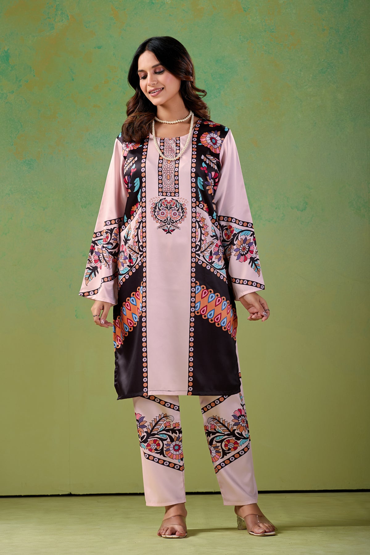 Dusty Blush Pink Turkish  Co - Ord Set #1942