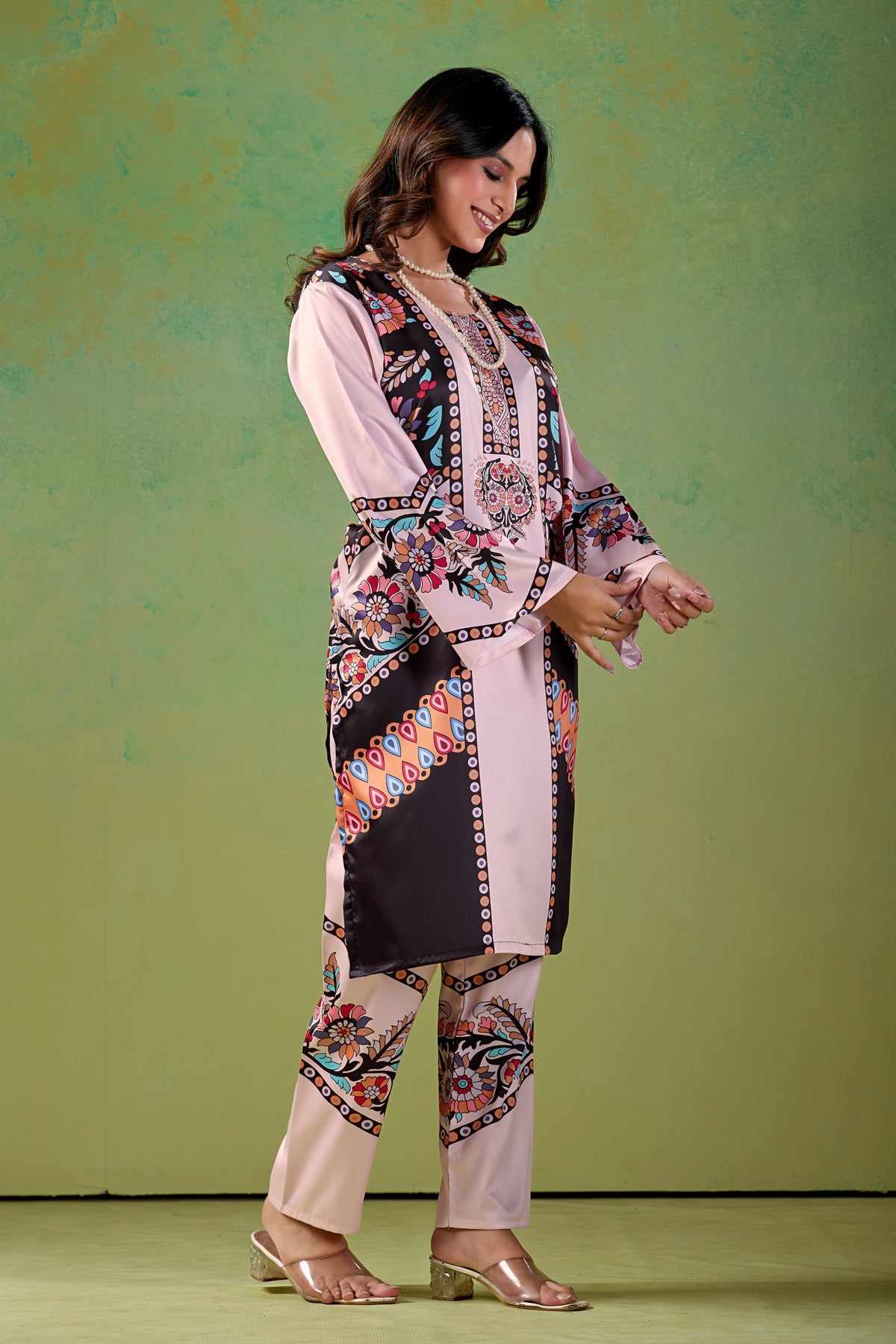 Dusty Blush Pink Turkish  Co - Ord Set #1942