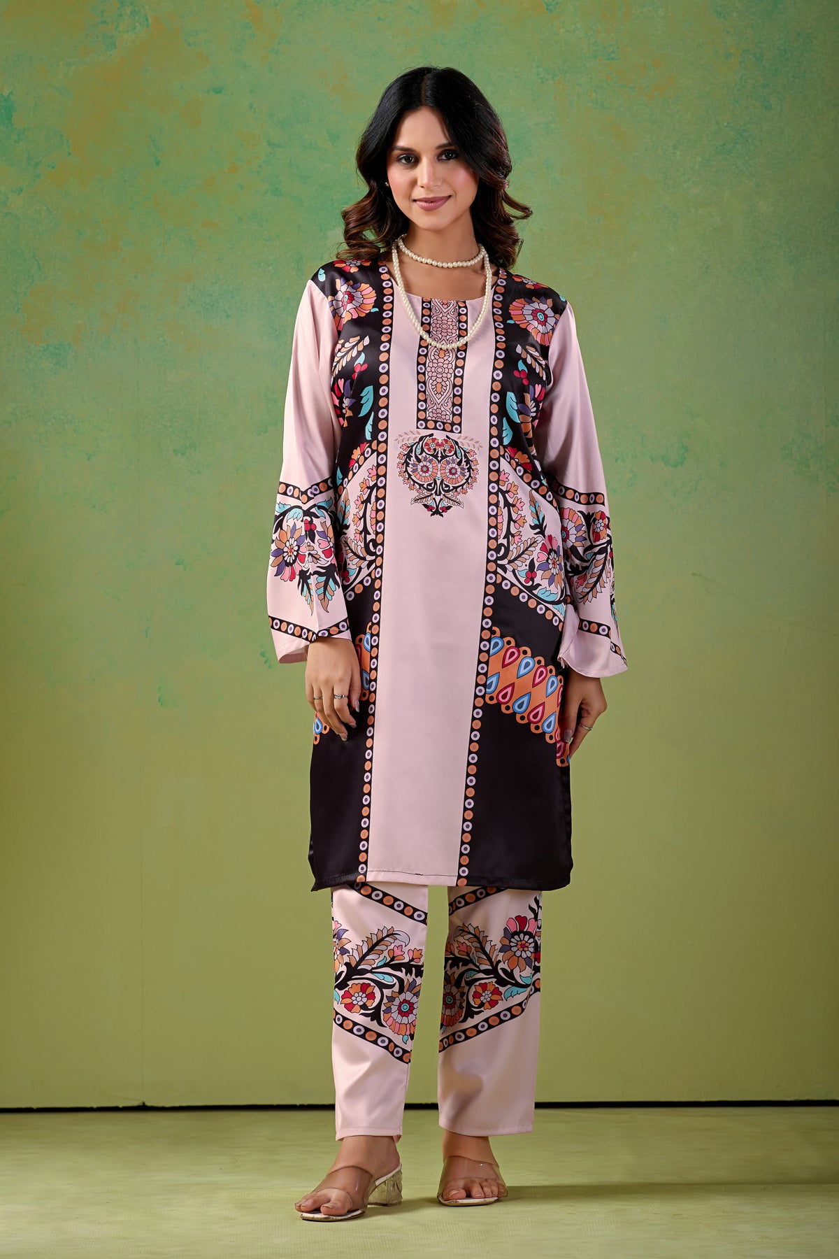 Dusty Blush Pink Turkish  Co - Ord Set #1942