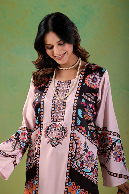 Dusty Blush Pink Turkish  Co - Ord Set #1942