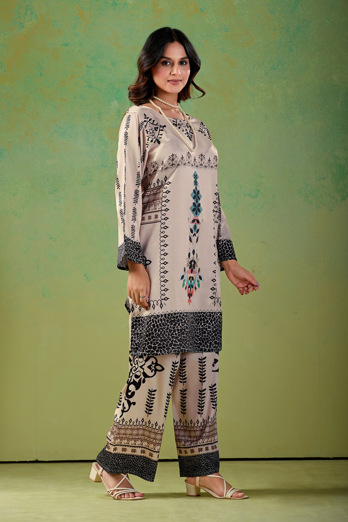 Soft Beige Turkish  Co - Ord Set #1936