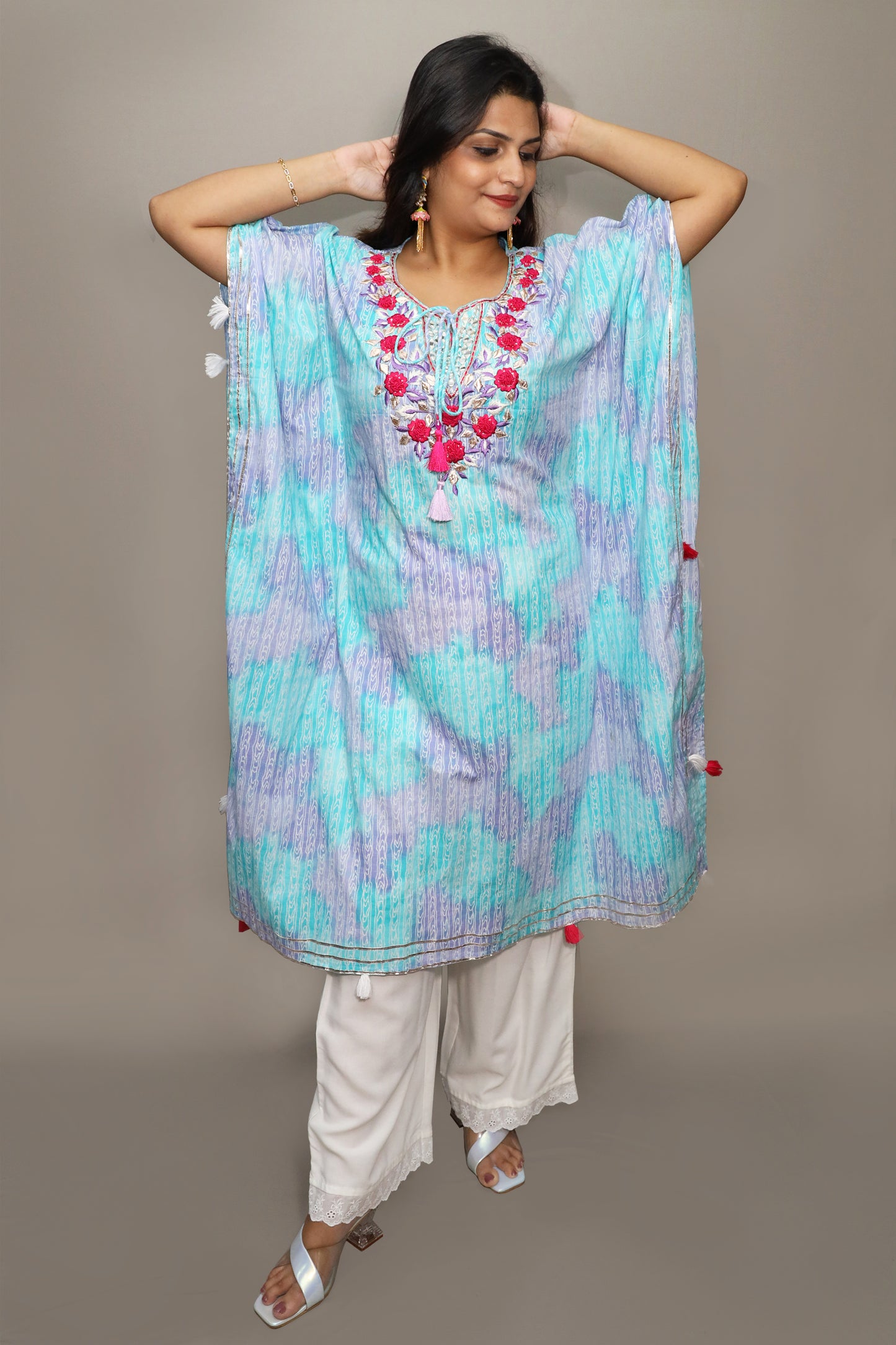Skyblue Gotta Work Kaftan Set #1520