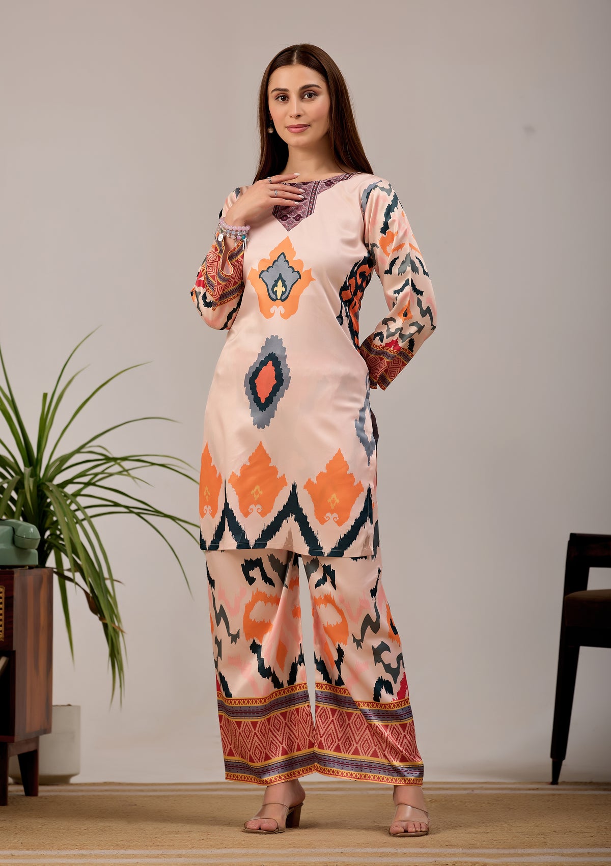 Soft Peach Turkish Co - Ord Set #1938