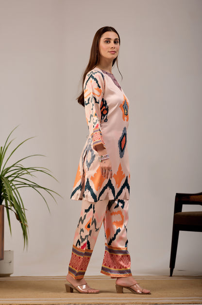 Soft Peach Turkish Co - Ord Set #1938