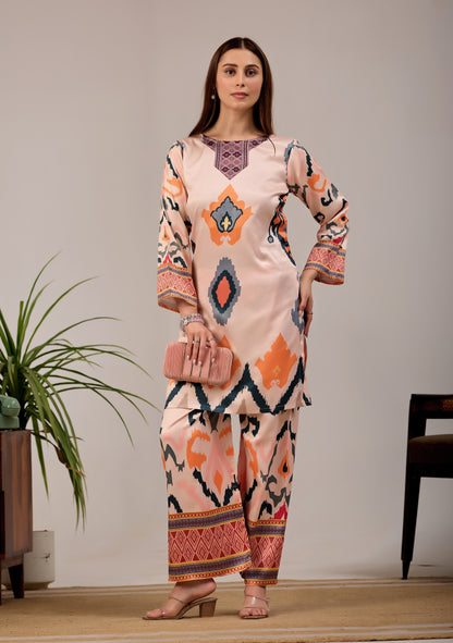 Soft Peach Turkish Co - Ord Set #1938