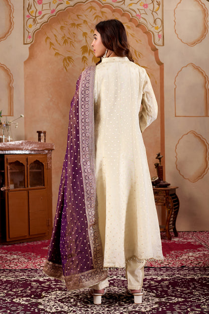 Off White Purple Tissue Shimmer #1933