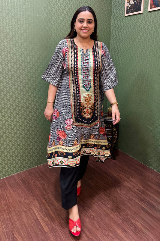 Pure Crepe Kaftan Set #1779