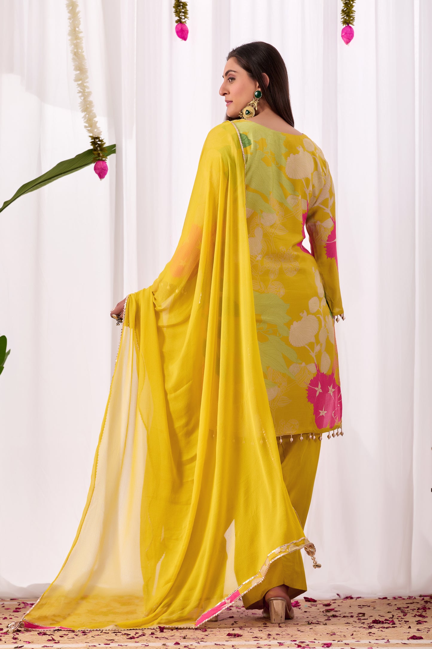 Farshi Salwar Suit – Pure Muslin with Handwork