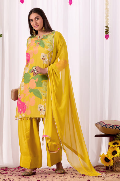 Farshi Salwar Suit – Pure Muslin with Handwork